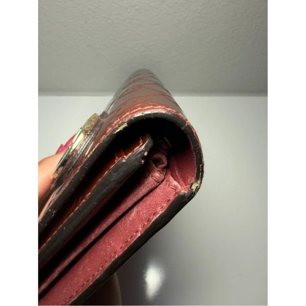 Gucci Metallic Rose Red Guccissima Continental Wallet - Picture 8 of 16